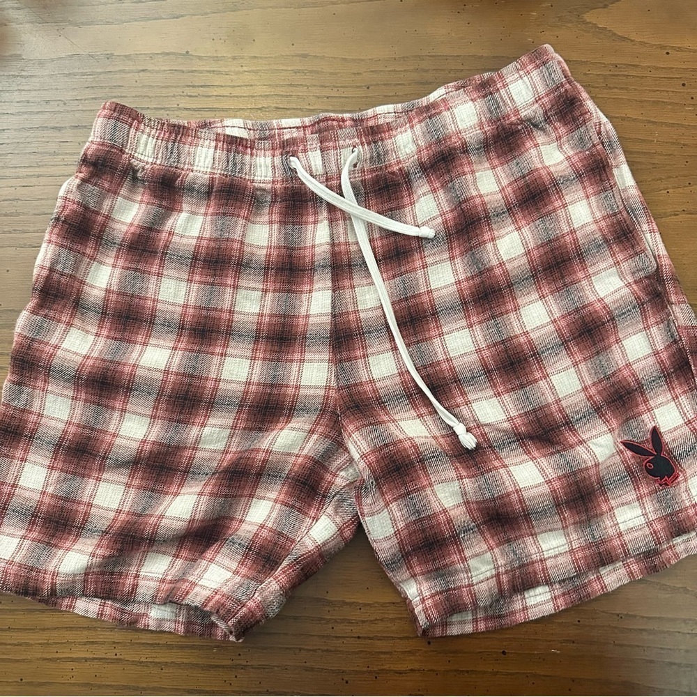 Pacsun Playboy Plaid shorts L